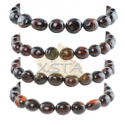 Cherry natural amber beads bracelet